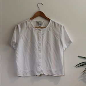 Vintage Cropped Blouse